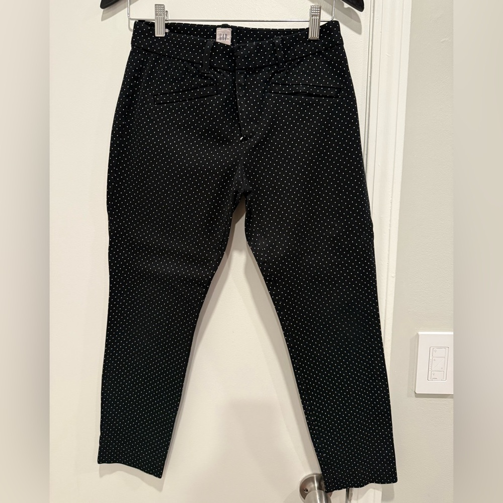 GAP Black Skirt with White Dots